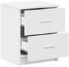 vidaXL Nachttisch mit 2 Schubladen Weiß 40x36x50 cm 858785 Bild 5