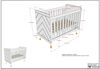 Babybett Kamillah 124x68x96 Gitterbett MDF Olive Grün Bild 4