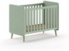 Babybett Kamillah 124x68x96 Gitterbett MDF Olive Grün Bild 2