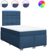 vidaXL Boxspringbett mit Matratze Blau 120x190 cm Stoff 3292733 Bild 2
