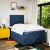 vidaXL Boxspringbett mit Matratze Blau 120x190 cm Stoff 3292733 Bild 4