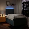 vidaXL Boxspringbett mit Matratze Blau 120x190 cm Stoff 3292733 Bild 5