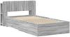 vidaXL Bettgestell mit Stauraum Grau Sonoma 75x190 cm Holzwerkstoff 3433698 Bild 2