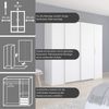 rauch Schwebetürenschrank Kleiderschrank Drehtürenschrank Schrank Garderobe KRONACH (in 3 Ausstattungen BASIC/CLASSIC/PREMIUM, Breiten 225/268/311/354 cm) Kombischrank optional mit 1 oder 2 Spiegel viele Böden MADE IN GERMANY Bild 4