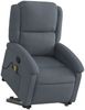 vidaXL Massagesessel mit Aufstehhilfe Dunkelgrau Samt 3204312 Bild 3