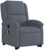 vidaXL Massagesessel mit Aufstehhilfe Dunkelgrau Samt 3204312 Bild 4