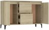 vidaXL Sideboard Sonoma-Eiche 102x35x70 cm Holzwerkstoff 806115 Bild 4