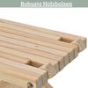 Skandinavischer Balkontisch Holz ENNO - Beistelltisch aus Kiefernholz | Kleiner Gartentisch Wetterfest Tisch für Terrasse Bild 4