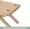 Skandinavischer Balkontisch Holz ENNO - Beistelltisch aus Kiefernholz | Kleiner Gartentisch Wetterfest Tisch für Terrasse Bild 5