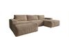 Ecksofa EINAR 362x170 cm mit Schlaffunktion, Bonellfederkern und Bettkasten, Farbe: Beige Bild 2