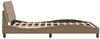 Einzelbettgestell Design für Erwachsene ohne Matratze Cappuccino-Braun 120x200 cm Kunstleder d4231e Bild 5