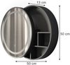Badspiegelschrank Silva Schwarz 50 x 50 cm mit 5 Aufbewahrungsfächern Vicco Bild 2
