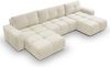 AX LIVING Ecksofa Beige Schlaffunktion Hosio 359cm U-Form Sofa mit Stil und Komfort Bild 3
