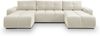 AX LIVING Ecksofa Beige Schlaffunktion Hosio 359cm U-Form Sofa mit Stil und Komfort Bild 2