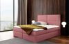 99rooms Charles Boxspringbett Velours JASMINE 200x200 cm Lila Bild 1