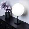 LED Tischleuchte, Metall Glas, H 41,5 cm Bild 3