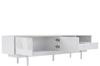 TV-Schrank mit Stauraum & Kabelmanagement, 200x40x51 cm, weiß Bild 5