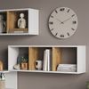 Wandregal Tomy Weiß/Goldkraft Eiche 90 x 30 cm 2er Set Vicco Bild 4