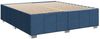 vidaXL Boxspringbett mit Matratze Blau 200x200 cm Stoff 3285504 Bild 5