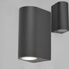 LED Wandleuchte Außen Anthrazit Rund GU10 Down &Down Außenwandleuchte Wandlampe IP44 Bild 2