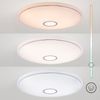 LED Deckenlampe, Metall, weiß, Fernbedienung, CCT, dimmbar Bild 5