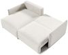 Ecksofa Schlafsofa Sofa MINEA in Stoff Abriamo Grau Ottomane Links Bild 2