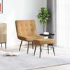 vidaXL Relaxsessel mit Hocker Braun Samt 4012334 Bild 3