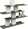 vidaXL Schwebendes Regal 4 pcs Olive Grün 80 x 18 x 2,5 cm Stahl 8004041 Bild 3