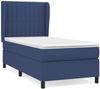 vidaXL Boxspringbett mit Matratze Blau 90x190 cm Stoff 3128091 Bild 2