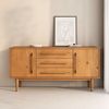 IDIMEX Sideboard TECCA, Kommode mit 2 Türen und 3 Schubladen aus Massivholz Eiche farben Bild 3