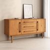IDIMEX Sideboard TECCA, Kommode mit 2 Türen und 3 Schubladen aus Massivholz Eiche farben Bild 2