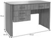 Schreibtisch HWC-P42, Bürotisch Computertisch, 4 Schubladen MDF 78x110x60cm ~ Walnuss-Optik Bild 3