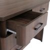 Schreibtisch HWC-P42, Bürotisch Computertisch, 4 Schubladen MDF 78x110x60cm ~ Walnuss-Optik Bild 5