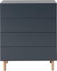 Kommode >Redditch< in Anthrazit aus Metall - 80x95x41cm (BxHxT) Bild 2