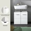 INOSIGN Waschbeckenunterschrank Florenz, Breite 60cm, 1 Einlegeboden, 2 Fächer, mit Siphonausschnitt Badmöbel, Badschrank, Schrank, Kommode, Bad, Badezimmer Bild 3