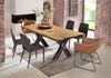 Sit Möbel Tische & Bänke Tisch 220x100 cm, Platte recyceltes Teak natur, Gestell Metall used look, klar lackiert Bild 2