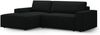 Micadoni Schlaf-Ecksofa Jodie 3-Sitzer Links Boucle Schwarz Bild 2