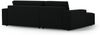 Micadoni Schlaf-Ecksofa Jodie 3-Sitzer Links Boucle Schwarz Bild 3