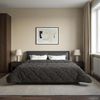 vidaXL Winterbettdecke Gepolstert Anthrazit 200 x 240 cm 42026305 Bild 4