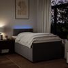 Boxspringbett mit Matratze, Stoff, Viereckige, grauer Fuß, Taupe, 120x200 cm, true Bild 5