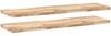 vidaXL Schweberegale 2 Stk. 140x40x4 cm Massivholz Akazie Unbehandelt 3279488 Bild 2