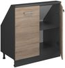 Küchenschrank für Dachschrägen R-Line Sonoma 80 cm mit 2 Türen Vicco Bild 4