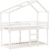 vidaXL Etagenbett mit Dach Weiß 90x190 cm Massivholz Kiefer 3282048 Bild 3