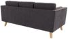 S-Style Möbel 3-Sitzer Sofa mit Holzfüßen im skandinavischen Stil Angeles, mit Wellenfederung Bild 3