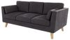 S-Style Möbel 3-Sitzer Sofa mit Holzfüßen im skandinavischen Stil Angeles, mit Wellenfederung Bild 4