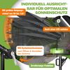 KESSER® 'Holly' Ampelschirm mit LED Solar und Ständer, inkl. Abdeckung und Windsicherung mit Kurbel, Aluminium anthrazit, Ø 350 cm Bild 5