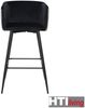 HTI-Living moderner Barstuhl in Schwarz/Weiß 2er Set Barhocker mit Lehne Bild 2