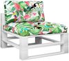 vidaXL Palettenkissen 2-tlg., 100% Polyester, Mehrfarbig Bild 3
