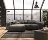 Delife 'Sirpio XL' Ecksofa mit variabler Recamiere, 270x170 cm, Khakibraun, Mikrofaser, mit Hocker Bild 2
