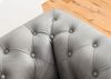 Sofa 4-Sitzer Echtleder 274x82x75 grau CHESTERFIELD #204 Bild 4